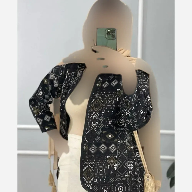 کت گلیمی زنانه تافته سوزن دوزی سنتی فری سایز 36 تا 46