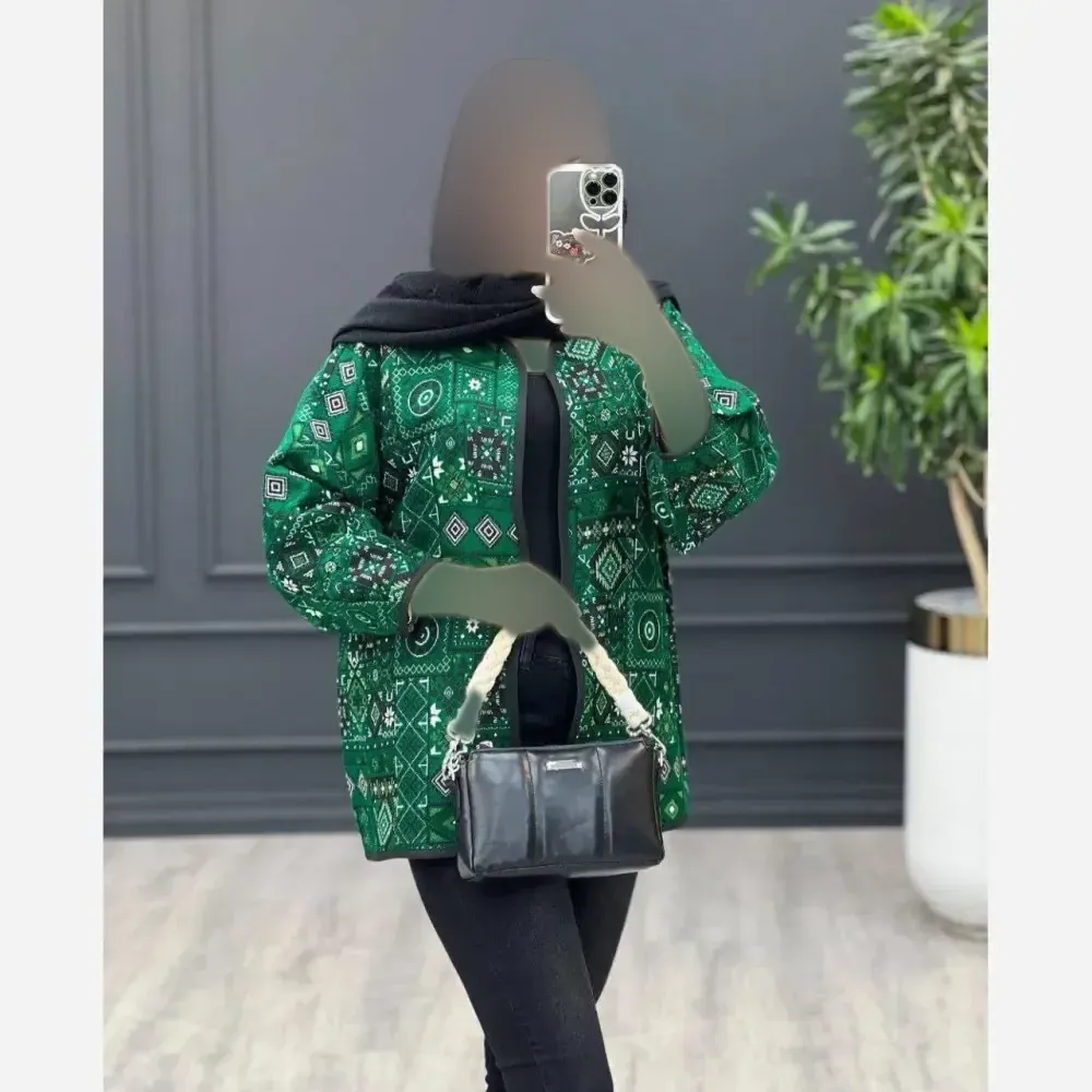 کت گلیمی زنانه تافته سوزن دوزی سنتی فری سایز 36 تا 46