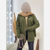 کتان دو جیب زنانه مدل دوجیب کتان رنگ مشکی یشمی کرمی سفید سایز 1 و 2