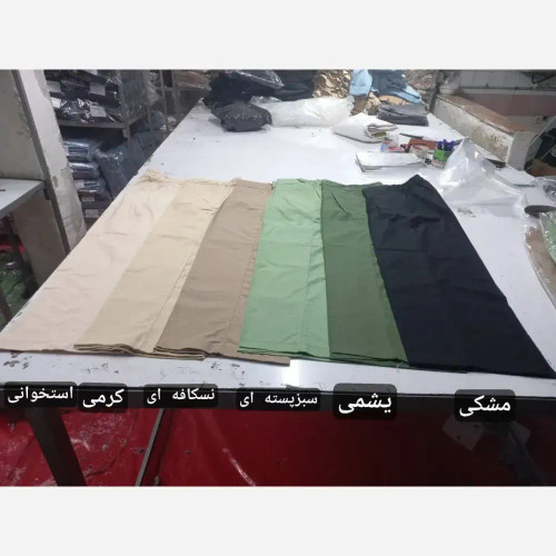 شلوار بگ لنین زنانه پشت کش قد 105 رنگ بندی متنوع سایز L تا XXL