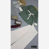 کت و شلوار زنانه مدل یسنا جنس مازراتی فری سایز تا 46