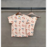 ست تیشرت شلوار پسرانه نخی ریلی نرم و لطیف مناسب 1 تا 9 سال سایزبندی 35 تا 55