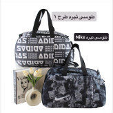 ساک ورزشی و اسپرت پارچهای با بند بلند و جیب بیرونی ابعاد 45x30x20 سانتیمتر