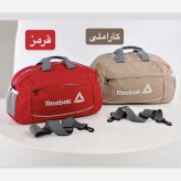 ساک ورزشی پارچه ای ابعاد 45 در 25 در 15 سانتیمتر با بند بلند و زیپ
