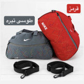 ساک ورزشی پارچه ای بند دار سه جیب ابعاد 45 در 25 در 15 سانتیمتر
