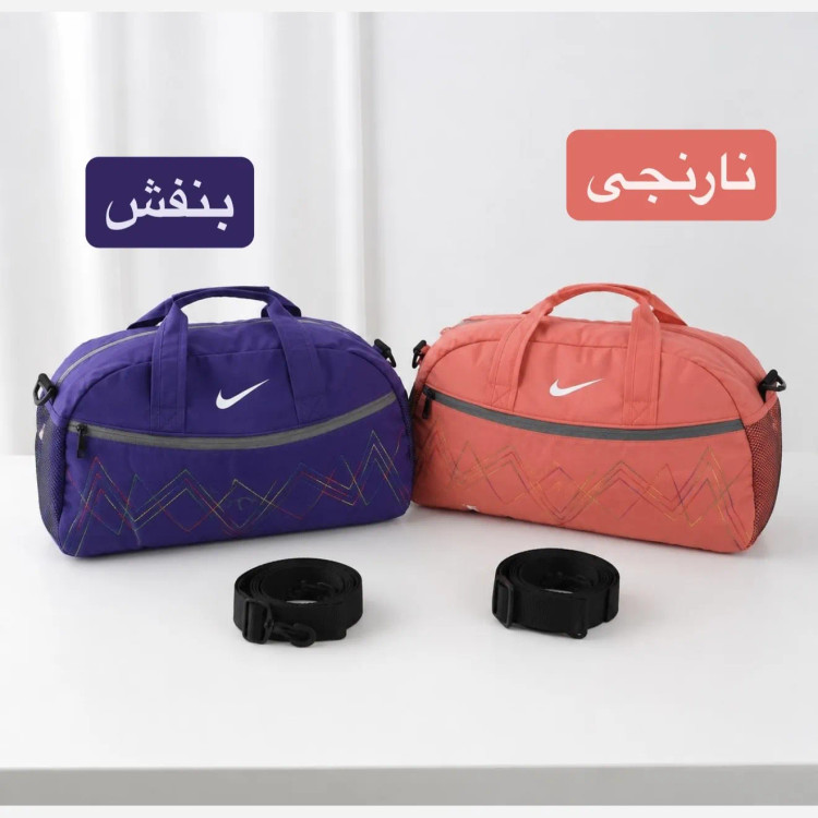 ساک ورزشی پارچه ای بند دار سه جیب ابعاد 45 در 25 در 15 سانتیمتر