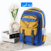 کوله پشتی پارچه ای دیبا سه بند 45 در 30 سانتیمتر با جیب متعدد مدرسه و دانشگاه