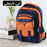 کوله پشتی پارچه ای دیبا سه بند 45 در 30 سانتیمتر با جیب متعدد مدرسه و دانشگاه