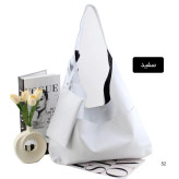 کیف زنانه چرم مصنوعی روزمره و دانشگاهی سه جیب بیرونی