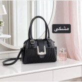 کیف زنانه چرم مصنوعی روزمره و دانشگاهی جیبدار