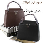 کیف زنانه چرم مصنوعی مجلسی و روزمره با بند بلند