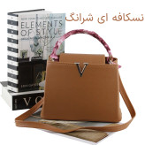 کیف زنانه چرم مصنوعی مجلسی و روزمره با بند بلند