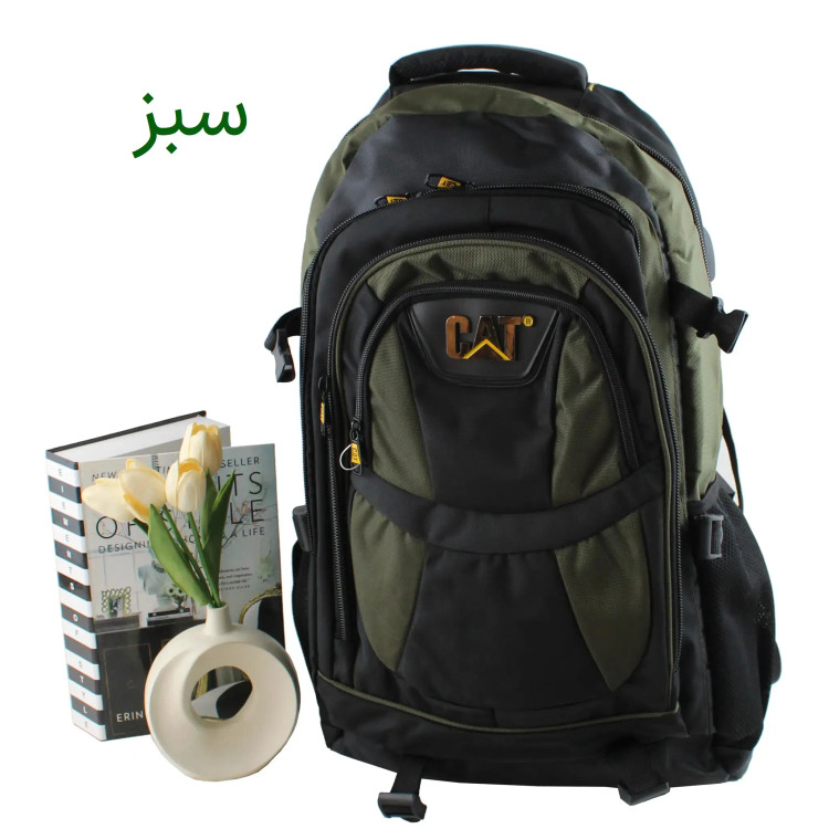 کوله پشتی پارچه ای مسافرتی و ورزشی دارای بند بلند و جیب متعدد ابعاد 55 در 30 در 25 سانتیمتر