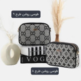 کیف پاسپورتی پارچه ای روزمره و مهمانی بند بلند سایز 21x14x5 سانتیمتر