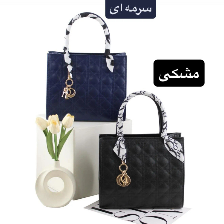 کیف زنانه چرم مصنوعی روزمره و مجلسی مدل سه بند