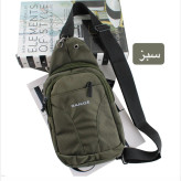 کیف دوشی اسپرت مردانه پارچه ای با بند بلند و سه جیب بیرونی