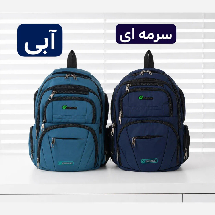 کوله پشتی برزنت اسپرت مناسب لپتاپ و مدرسه با ابعاد 50 در 40 سانتیمتر