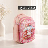 کوله پشتی مدرسه ای پارچه ای با جامدادی همراه