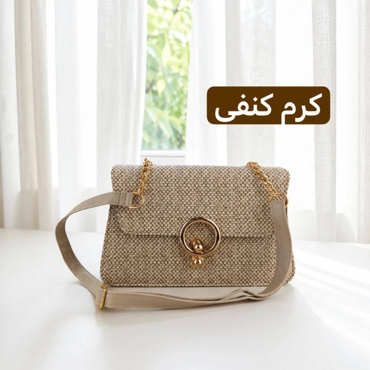 کیف پاسپورتی پارچه ای طرح کنف روزمره و مهمانی