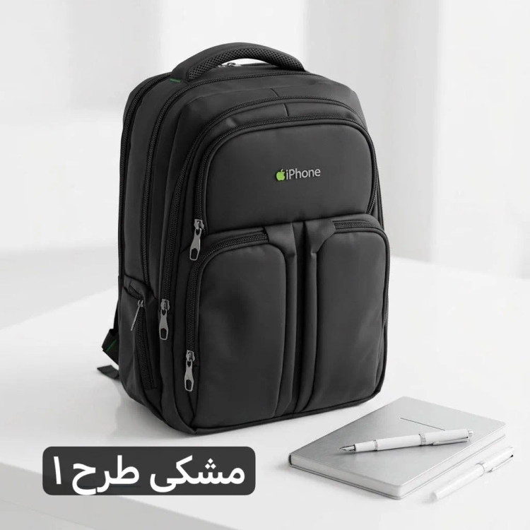کوله پشتی برزنت اسپرت مناسب مدرسه و دانشگاه با جای لپ تاپ و جیب متعدد