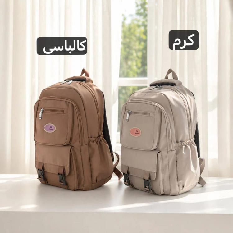 کوله پشتی برزنت مدرسه و دانشگاه ابعاد 45 در 35 سانتیمتر
