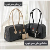 کیف زنانه روزمره پارچه ای طرح کنف با آستر ساتن