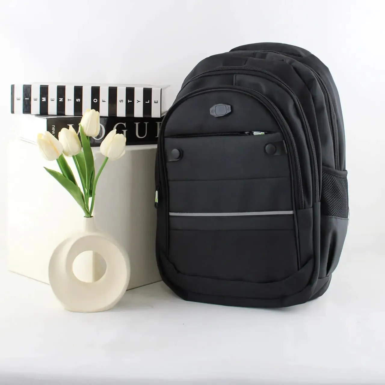 کوله پشتی پارچه ای روزمره و مدرسه مدل زیپی با بند دوشی