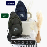 کیف مردانه روزمره پارچه ای طوسی ابعاد 30x17x8 سانتیمتر