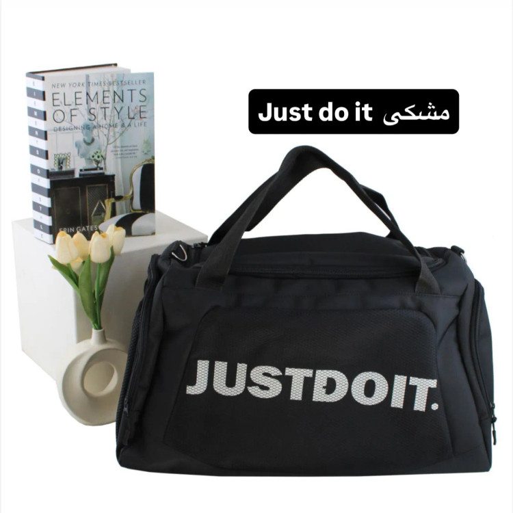ساک ورزشی و روزمره پارچه ای سه بند با ابعاد 34 در 53 سانتیمتر