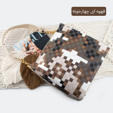 کیف زنانه چرم مصنوعی زیپدار بند بلند روزمره مهمانی