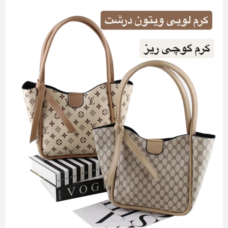 کیف زنانه چرم مصنوعی رسمی و روزمره دو بند
