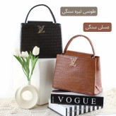 کیف زنانه چرم مصنوعی رسمی و مهمانی با بند بلند
