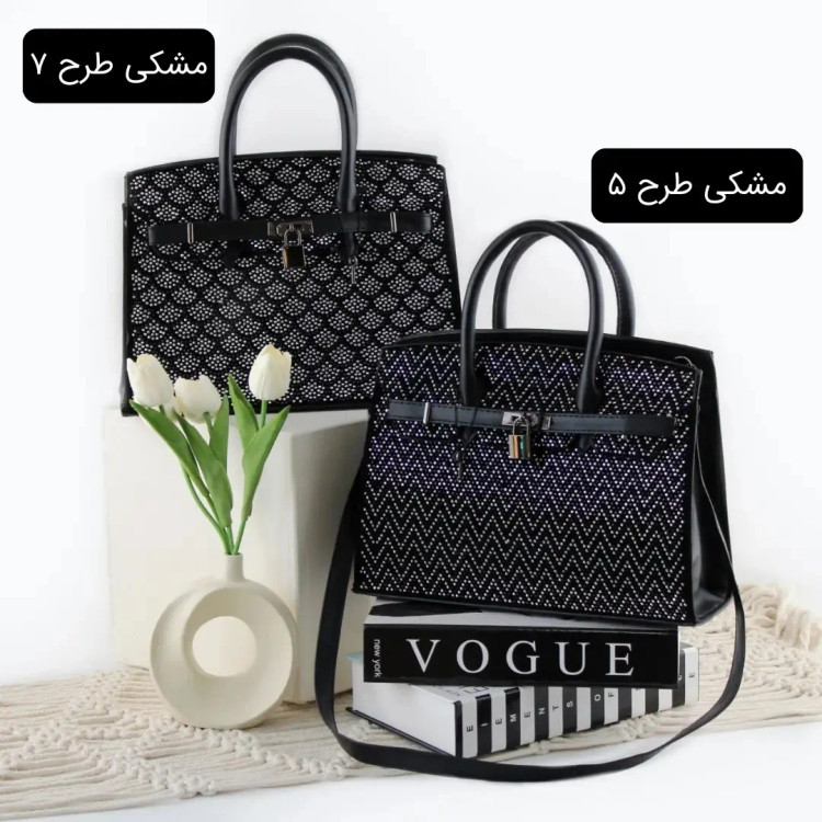 کیف زنانه چرم مصنوعی رسمی و مهمانی ابعاد 30 در 25 در 10 سانتیمتر