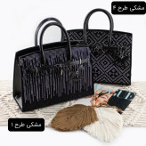 کیف زنانه چرم مصنوعی رسمی و مهمانی ابعاد 30 در 25 در 10 سانتیمتر