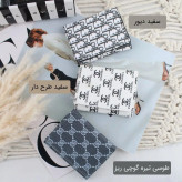جاکارتی چرم مصنوعی روزمره دکمه ای